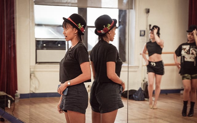 Karla Puno-Garcia during the Casting Call of A Chorus Line in NYC.